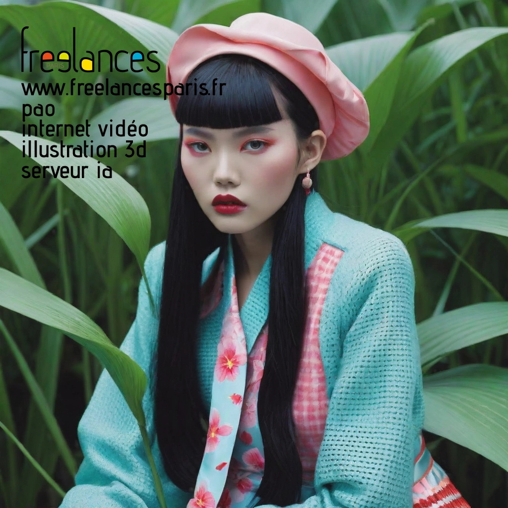 Pao mise en page internet vidéo illustration 3d serveur IA générative AI freelance paris studio de création magazines lhi88my0